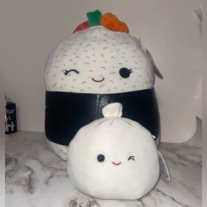 Jaiya the Sushi 16" and Dash the Dumpling Squishmallow Bundle